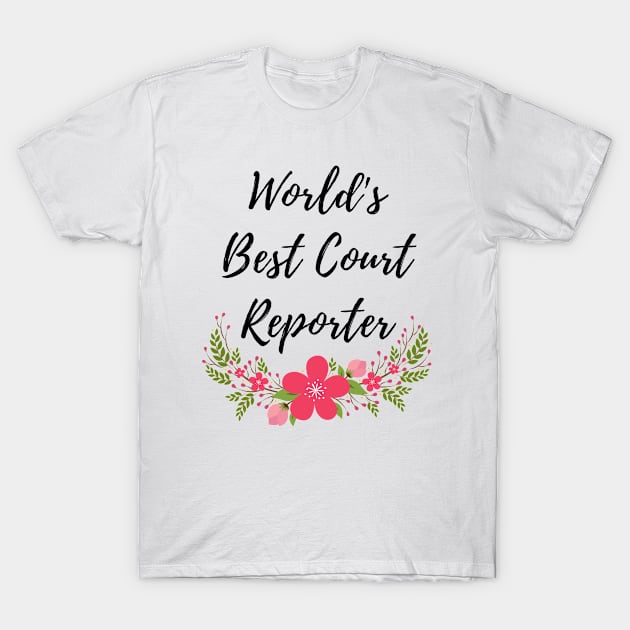 court reporter T-Shirt by Mdath